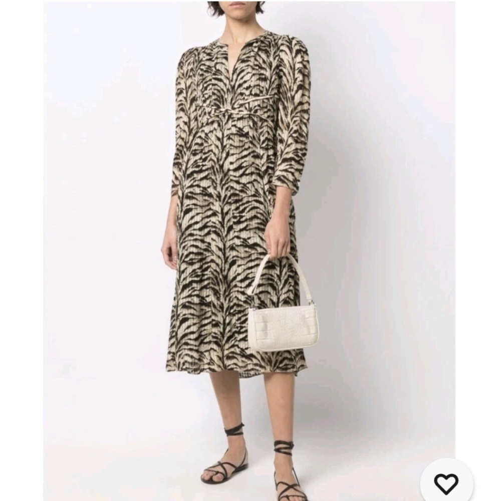 Ba&sh animal print midi dress